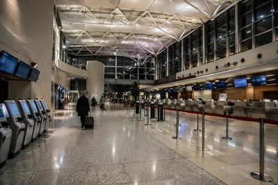 Quiet Evening Airport Departure Terminal