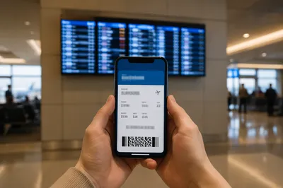 Digital Boarding Pass at Airport Gate