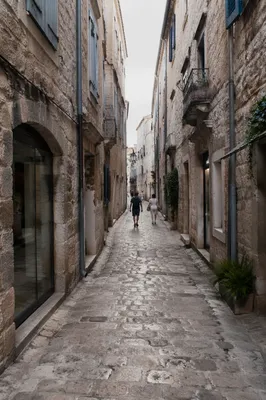 Charming Narrow Cobblestone Old Town Alley