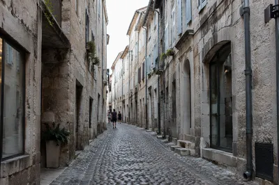 Charming Narrow Cobblestone Old Town Alley