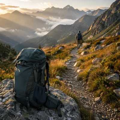 Backpack by Alpine Trail at Sunrise