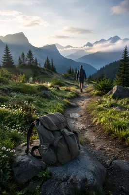Backpack by Alpine Trail at Sunrise