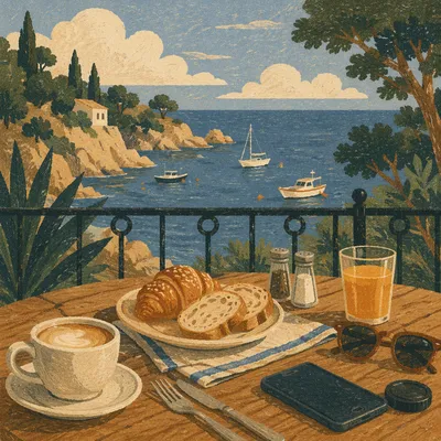 Morning Coffee on Ocean View Balcony