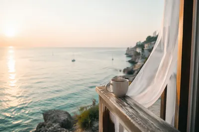 Morning Coffee on Ocean View Balcony