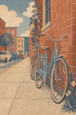 Vintage Bicycles by Red Brick Alley