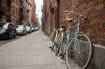 Vintage Bicycles by Brick Wall Alley