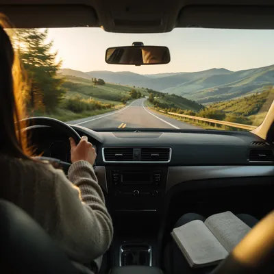 Peaceful Morning Drive Through Scenic Hills