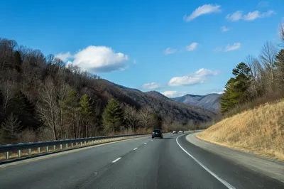 Peaceful Scenic Highway Road Trip