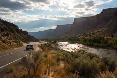 Scenic Canyon Highway Road Trip
