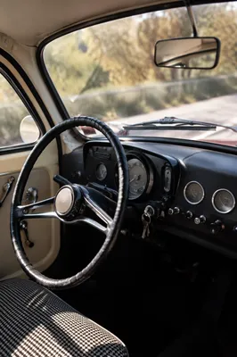 Vintage Car Interior Road Trip View