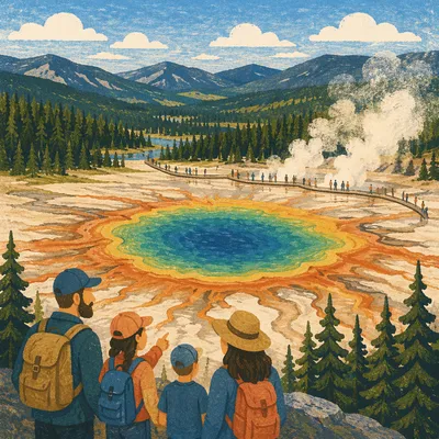 Steaming Mountain Hot Spring Basin Overlook