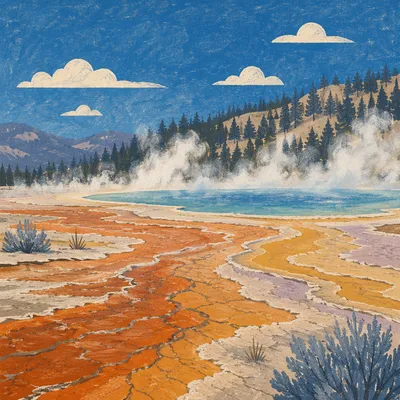 Steaming Mountain Hot Spring Natural Pool
