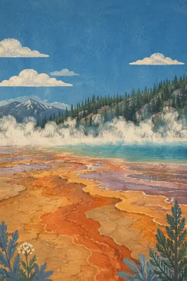 Steaming Mountain Hot Spring Natural Pool