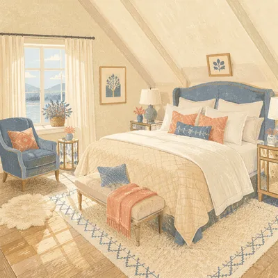 Luxury Attic Hotel Bedroom Retreat