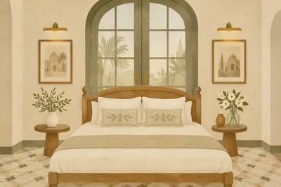 Luxury Hotel Suite Bedroom Interior