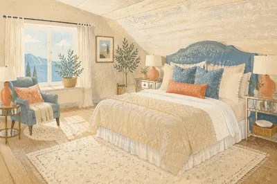 Luxury Attic Hotel Bedroom Retreat
