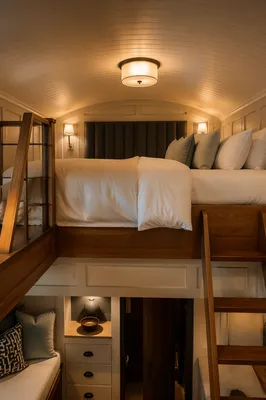 Cozy Luxury Hotel Loft Bed Interior