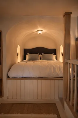 Luxury Boutique Hotel Bed in Cozy Alcove