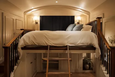Cozy Luxury Hotel Loft Bed Interior