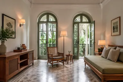 Luxury Boutique Hotel Suite with Sage Arches