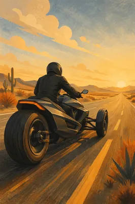 Motorcycle Freedom on Open Highway