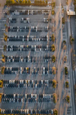 Airport Parking Lot at Sunrise