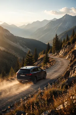 SUV Adventure on Mountain Road