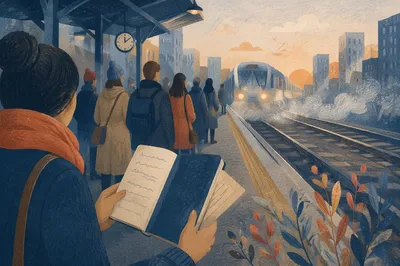 Dawn Train Platform Faith Journey