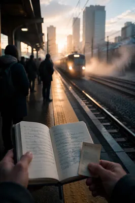 Morning Commuters Await a Hopeful Journey