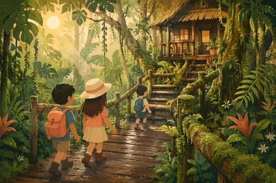 Jungle Canopy Treehouse Lodge Boardwalk Adventure