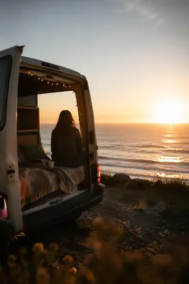Campervan Ocean Sunset Travel Retreat