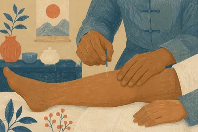 Calm Acupuncture Wellness Treatment Close Up