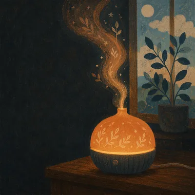 Cozy Aromatherapy Diffuser with Amber Mist