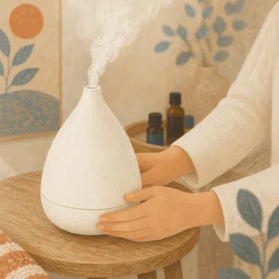 Cozy Aromatherapy Diffuser with Essential Oils