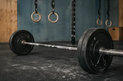 Gritty Barbell on Functional Fitness Gym Floor