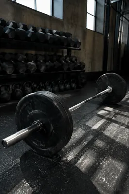 Gritty Barbell on CrossFit Gym Floor