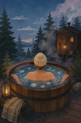 Outdoor Cold Plunge at Forest Dawn