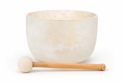 Frosted Crystal Singing Bowl for Sound Healing
