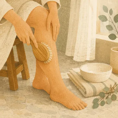 Mindful Dry Brushing Wellness Ritual