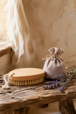 Natural Bristle Dry Brushing Wellness Ritual