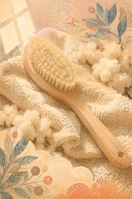 Natural Bristle Dry Brush Wellness Ritual