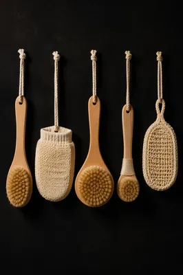 Natural Bristle Dry Brushing Wellness Ritual