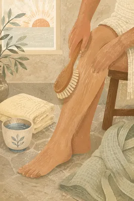 Calm Morning Dry Brushing Wellness Ritual