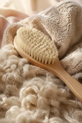 Natural Bristle Dry Brush Wellness Ritual