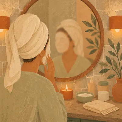 Evening Face Mask Self Care Ritual