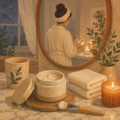 Evening Face Mask Self Care Ritual