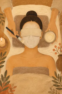 Evening Clay Face Mask Self Care Routine