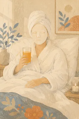 Evening Sheet Mask Self Care Routine
