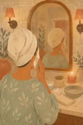 Evening Face Mask Self Care Ritual
