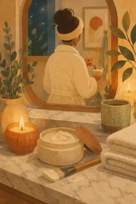 Evening Face Mask Self Care Ritual
